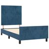 vidaXL Bedframe zonder matras 90x200 cm fluweel donkerblauw