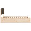 vidaXL Bedframe met Gevoerd Hoofdgedeelte Taupe 100 x 200 cm