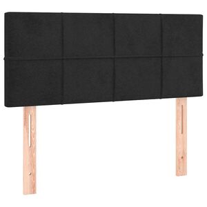 vidaXL Hoofdbord 100x5x78/88 cm fluweel zwart