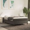 vidaXL Boxspring bed 140x190 cm fluweel donkergrijs