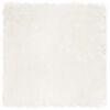 vidaXL Tapijt van imitatie TAFALLA Wit 160 x 160 cm Polyester
