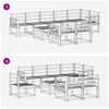 vidaXL Buiten bankenset 9 pcs Naturel Massief Acaciahout