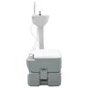 vidaXL Camping Toilet Set 2 pcs Grijs 50,5 x 33 x 103 cm