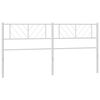 vidaXL Vervangend hoofdbord 193 cm metaal wit