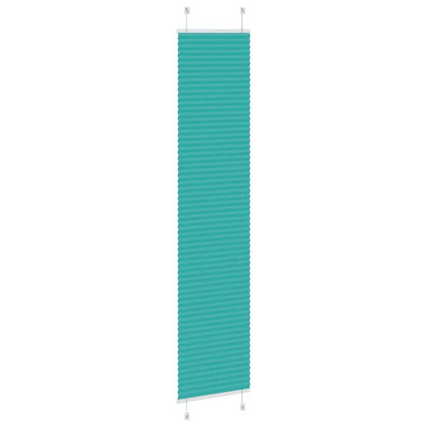 vidaXL Plissé rolgordijn 45x200 cm stofbreedte 44,4 cm petrol groen