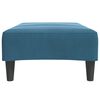 vidaXL Voetenbank 77x55x31 cm fluweel blauw