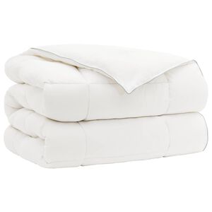 vidaXL Dekbed TRIER 220x240 cm 4 seizoenen 350 GSM Wit Hypoallergeen
