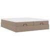 vidaXL Ottoman bed met matrassen 160x200cm kunstleer cappuccinokleurig