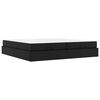 vidaXL Bedframe met matras Anders 2 st Zwart PVC