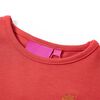 Kindershirt met lange mouwen 140 roodbruin