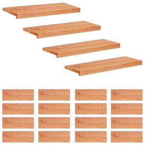 vidaXL Trapmatten 20 st Lak 80 x 30 x 2 cm Massief beukenhout