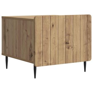 vidaXL Salontafel Artisanaal eiken 49 x 50 x 42 cm Bewerkt hout