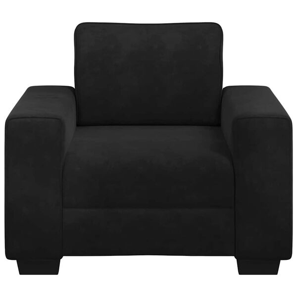 vidaXL Fauteuil 100x77x82 cm fluweel zwart