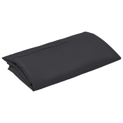 vidaXL Vervangingsdoek voor zweefparasol 300 cm zwart