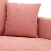 vidaXL Driezitsbank 180 cm fluweel roze
