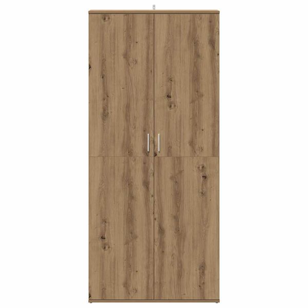 vidaXL Schoenenkast 80x39x178 cm bewerkt hout artisanaal eikenkleur