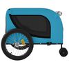 vidaXL Hondenfietstrailer oxford stof en ijzer blauw en zwart