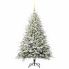 vidaXL Artificial Pre-lit Kerstboom met Ballenset Groen 150 cm