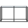 vidaXL Wandtafel 140x35x75,5 cm gehard glas witmarmerkleurig