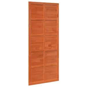 vidaXL Schuifdeur 100 x 2,5 x 208 cm Massief grenenhout Wasbruin