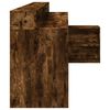 vidaXL Bureau met LED-verlichting 200x104x91 cm hout gerookt eiken