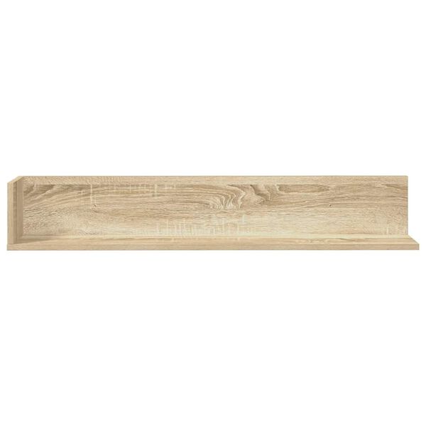 vidaXL Wandschappen 2 st 100x16,5x16,5 cm bewerkt hout sonoma eiken