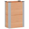 vidaXL Verhoogde plantenbak Bruin 50 x 30 x 72 cm WPC en Aluminium