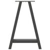 vidaXL Eettafelpoten 2 st A-vormig 60x(72-73) cm staal antraciet