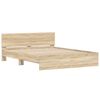 vidaXL Bedframe met hoofdeinde Sonoma 152 x 203 cm Bewerkt hout