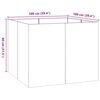 vidaXL Plantenbak 100x100x80 cm staal antracietkleurig