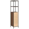 vidaXL Badkamermeubel met planken 36x35x165 cm bruin eiken