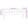 vidaXL Hoofdbord met randen 163x23x78/88 cm fluweel lichtgrijs