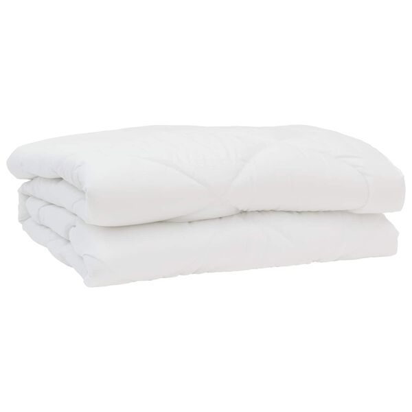 vidaXL Dekbed met kussen 3 pcs Wit Microfibre