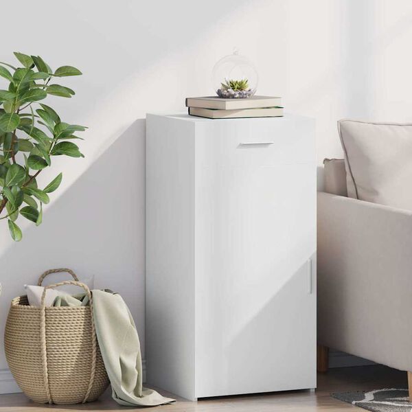 vidaXL Dressoir 45x42,5x93 cm bewerkt hout wit