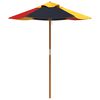vidaXL Parasol voor kinderen met houten paal &Oslash;120x140 cm