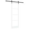 vidaXL Schuifdeur Wit 78 x 232 cm Massief grenenhout en glas