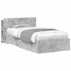 vidaXL Bedframe met opslag Betongrijs 75 x 190 cm Bewerkt hout