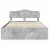 vidaXL Bedframe Concerte Grijs 150 x 200 cm Massief grenenhout