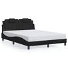 vidaXL Bedframe "Viana" zonder matras kunstleer zwart 140x200 cm