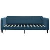 vidaXL Slaapbank met onderschuifbed 100x200 cm fluweel blauw