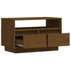 vidaXL Tv-meubel 60x35x37 cm massief grenenhout honingbruin