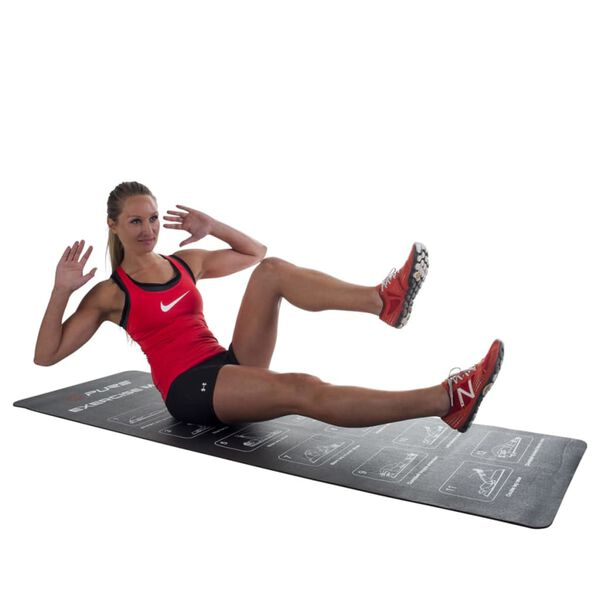 Pure2Improve Trainingsmat 182x61 cm zwart P2I290000