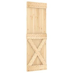 vidaXL Schuifdeur NARVIK Naturel en Zwart 70 x 210 cm (152,5 cm)