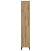 vidaXL Hoge kast Artisan Eiken 69,5 x 34 x 180 cm Bewerkt hout