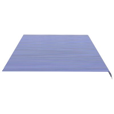 vidaXL Vervangingsdoek voor luifel 6x3,5 m blauw en wit