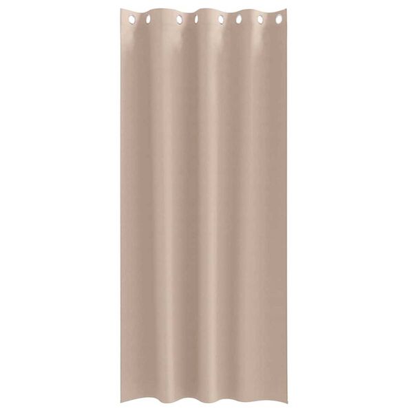 vidaXL Zwart-out Gordijnen met Ringen 2 pcs Taupe 260 x 140 cm