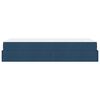 vidaXL Bedframe met matras Blauw 80 x 200 cm Stof