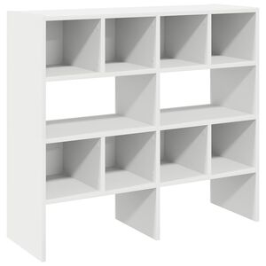 vidaXL Schoenenrekken 2 st stapelbaar 89,5x30x40 cm wit