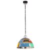 vidaXL Hanglamp industrieel vintage rond 25 W E27 41 cm meerkleurig
