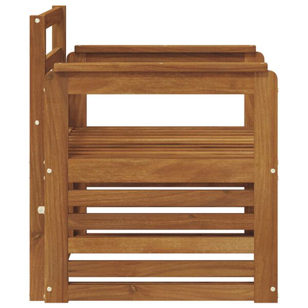 vidaXL Buiten bankenset Naturel 71 x 63 x 73 cm Massief Acaciahout